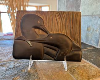 ‘Loon’ art tile by WI artist Laura McCaul