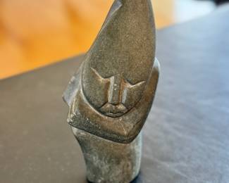 Vintage Qaqaq Ashoona 8” tall stone carving