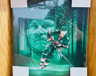 8” x 10” MN Wild Mikko Koivo stadium giveaway 1000th NHL Game canvas art 