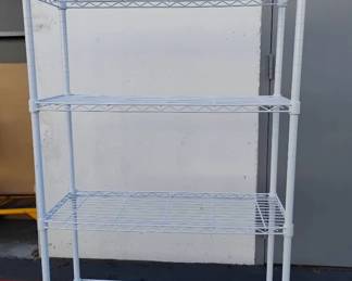 CT866White Metal Storage Rack
