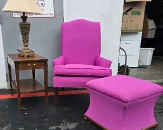 CT755Purple Chair, Matching Footstool, and More