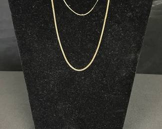 CT985V14KT Gold Necklaces, and 10KT Gold Ring With Diamond