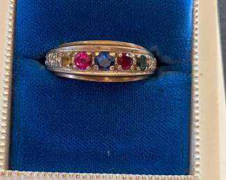 10K GOLD MOTHER'S RING