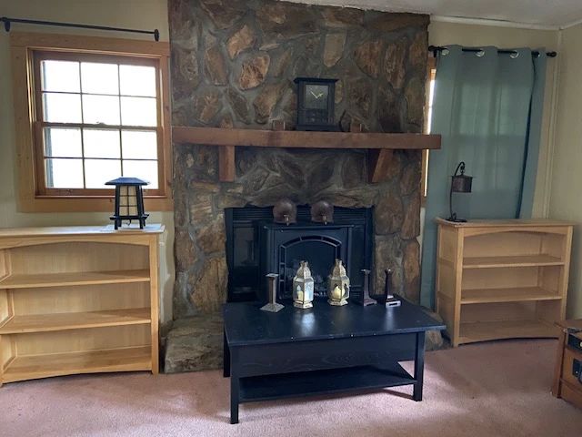 2 Blonde Bookcases TV Table
