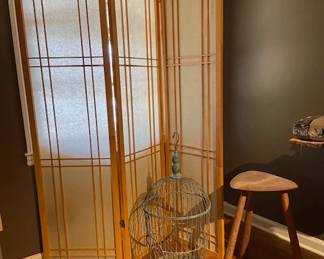 Screen Birdcage Stool