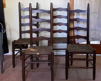 4 Ladder Back Chairs