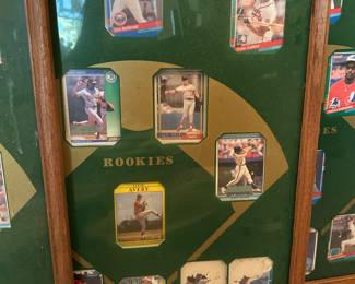 Baseball rookie card frames