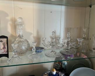 Vintage crystal pieces