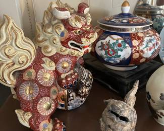 Vintage Kutani foo dogs