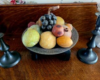 Stone carved fruit