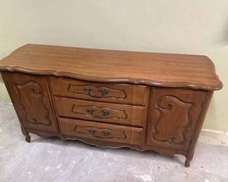 Solid wood buffet with matching china cabinet