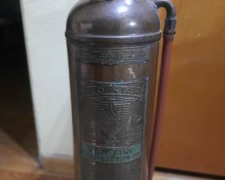  Antique brass and copper Fire extinguisher.