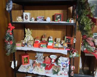 Christmas Decor. Box of Bulb ornaments Avon Collectible Ornaments. 