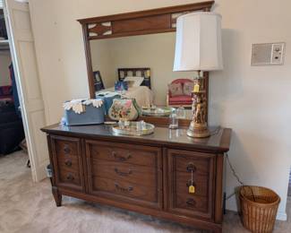Dixie Neoclassical dresser with mirror 