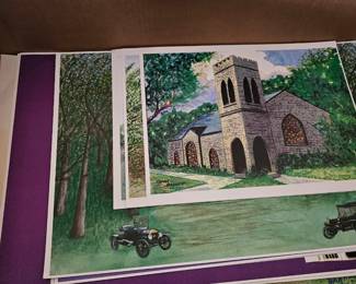 Prints by Huntsvillian artist Frank Barnett