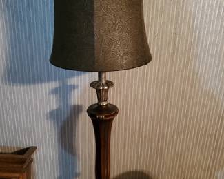 The shade on this lamps is unique.