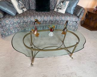 MCM BRASS COFFEE TABLE