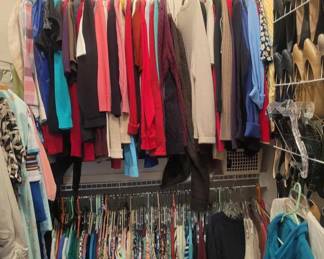 lots of men's and Women's clothing and shoes