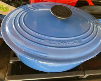 Le Creuset French Blue Oval Dutch Oven
