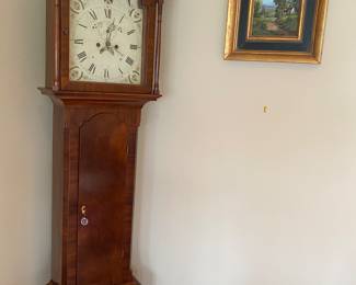 Antique English Late 18th Century- Early 19th Century Tall Clock WORKS.CHIMES!!