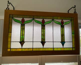 Vintage Stained Glass Window