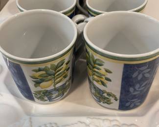 Villeroy Boch Corfu Country Set of 8 Mugs, Germany