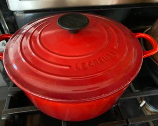 Le Creuset Dutch Oven Orange Flame