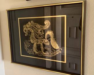 Etching by By Yves Beaujard Franklin Mint Collection
