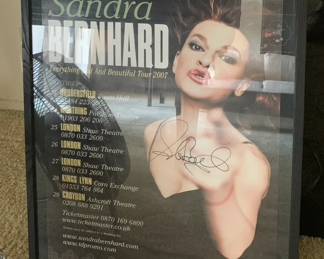 2007 Signed Sandra Bernhard “Everything Bad and Beautiful” Tour Poster
