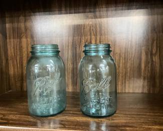 Blue Ball Glass Mason Jars