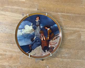 Norman Rockwell Collector Plate "Waiting on the Shore"