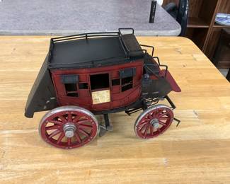 Metal Wells Fargo Stagecoach 