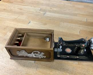 Miniature Singer Sewing Machine Storage Box