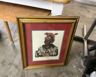 Framed Print Chief Wa Pel La - Native American Chief of the Musquakees