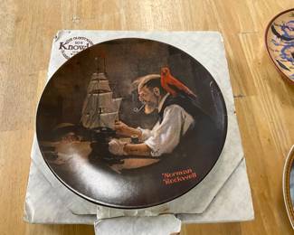 Norman Rockwell Collector Plate "The Ship Builder"