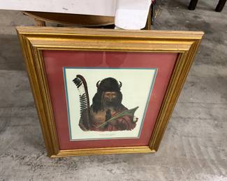 Framed Print Kish-Ke-Kosh A Fox Brave Native American
