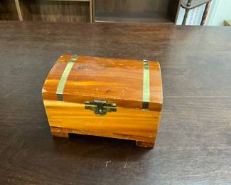 Cedar Wood Jewelry or Trinket Box