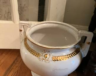 Large antique porcelain planter