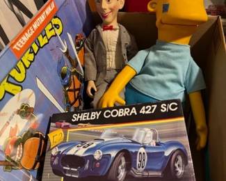 PEE WEE Herman. Bart Simpson. TMNT. Models & Die Cast. 
