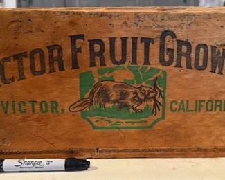 Beaver fruit crate. 