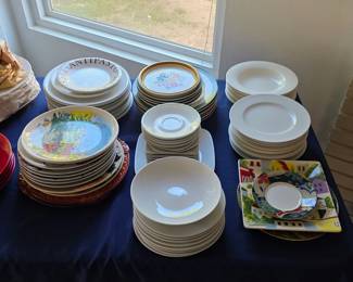 Bowls and plates from $1 each