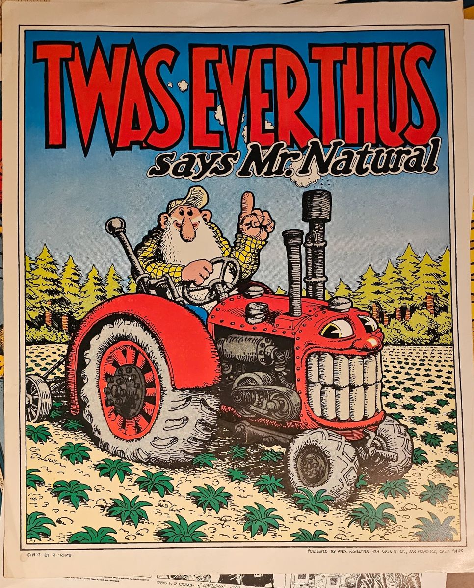 Vintage Robert Crumb Mr.Natural poster.