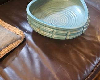 Mid century ceramic bowl. Signed.