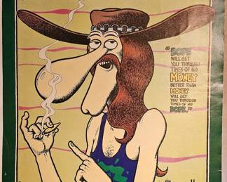 Vintage Gilbert Shelton poster.