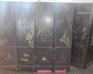 Antique Chinese screen.