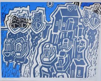 Jo Rebert serigrapgh. Signed,numbered and framed.