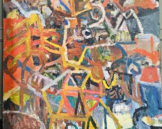 Tony Csavas oil on canvas. 54 x 48.