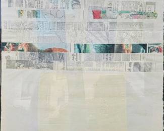 Robert Rauschenberg Pencil signed and numbered lithograph. "Arcade".