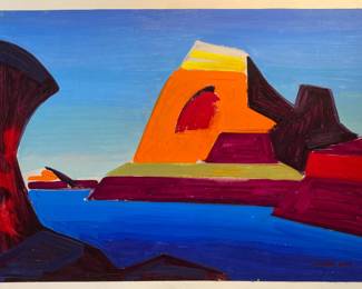 Conrad Buff. 16 x 26" oil painting.