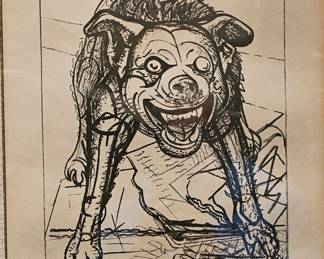 David Sequieros etching.